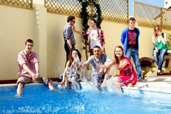 You will meet lots of people from all over the world during your English language course on Malta
