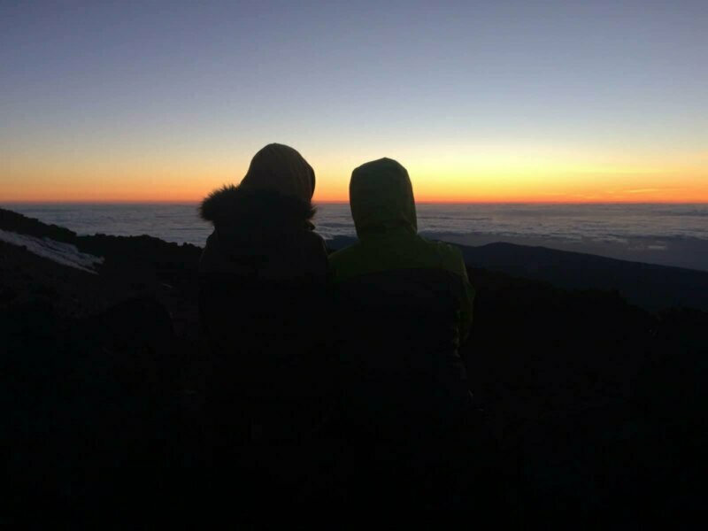 Stage en hôtellerie Tenerife - Lever de soleil sur le Teide