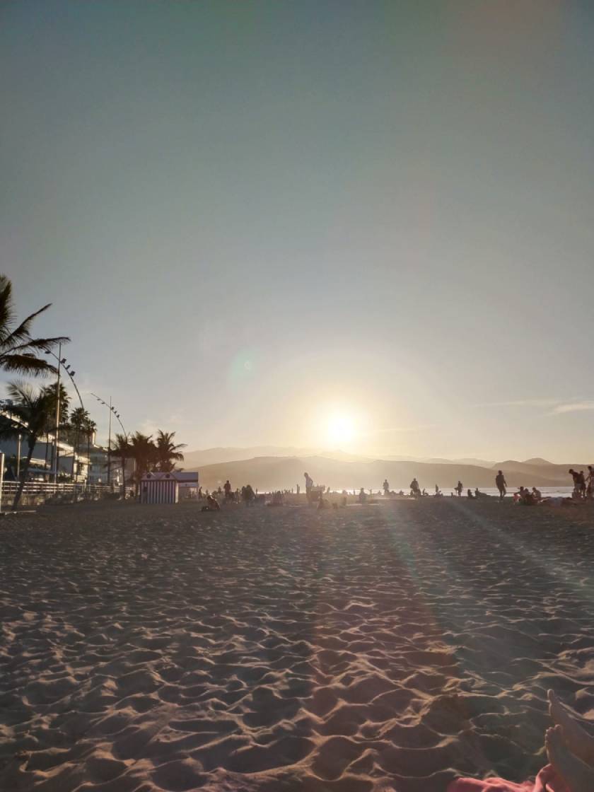 Coucher de soleil à la plage