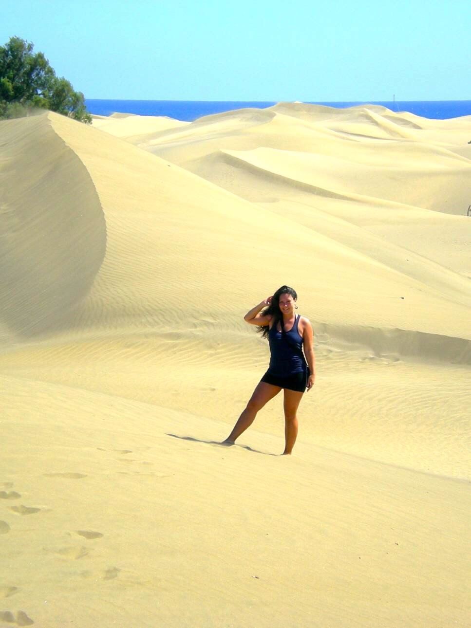 Intern on Dunes of Maspalomas