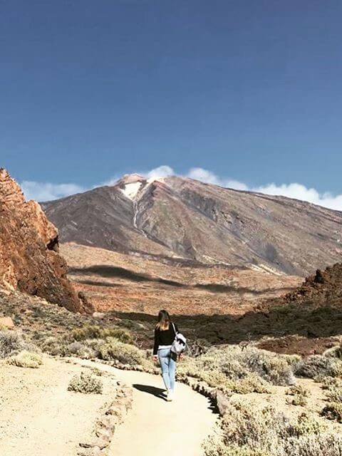 Praktikantin im Teide Nationalpark